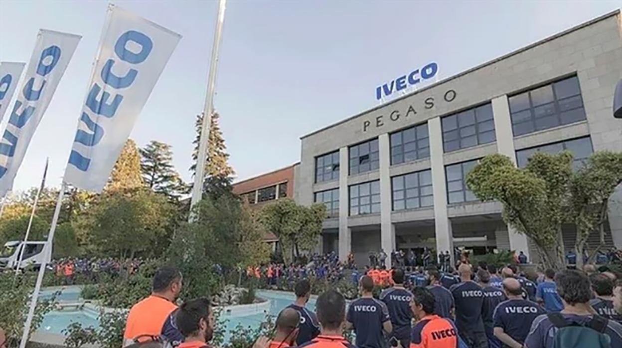 Los trabajadores de Iveco concentrados el año pasado en recuerdo de su compañera