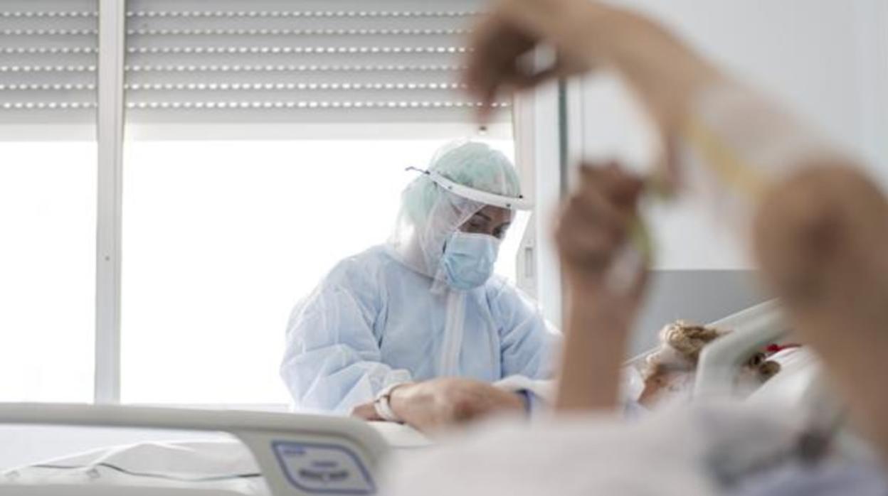 Una profesional sanitaria, en un hospital de la Comunidad Valenciana