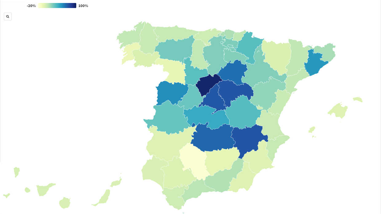 Cuatro provincias españolas han reducido el número de muertes con respecto a 2019 pese al coronavirus