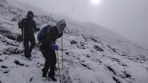 Nieva en las Azores en pleno mes de junio