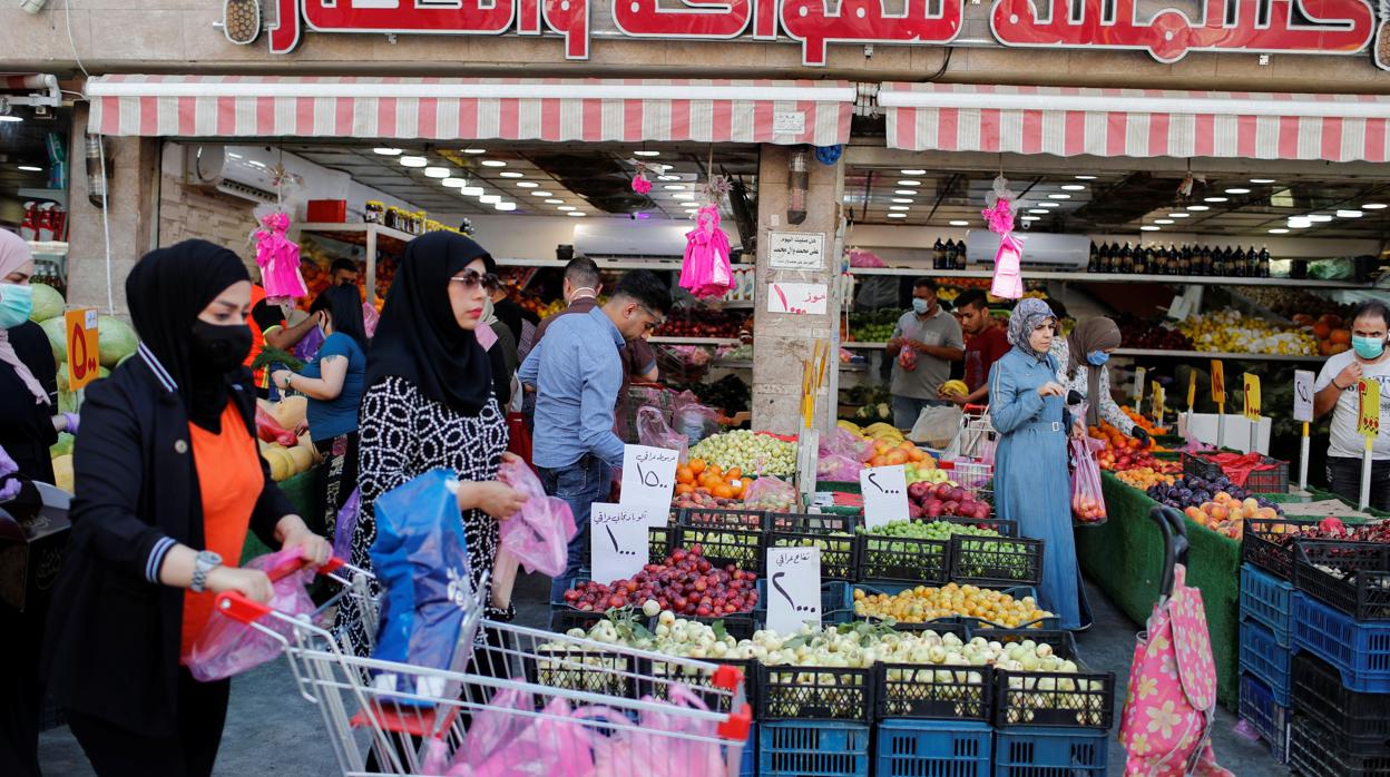 Escena de un mercado iraní, país donde se ha producido un rebrote de la epidemia