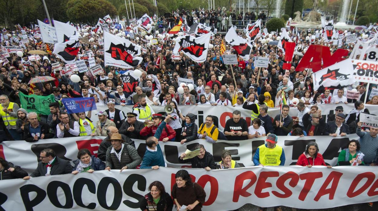 Manifestación del 31-M contra la despoblación en Madrid