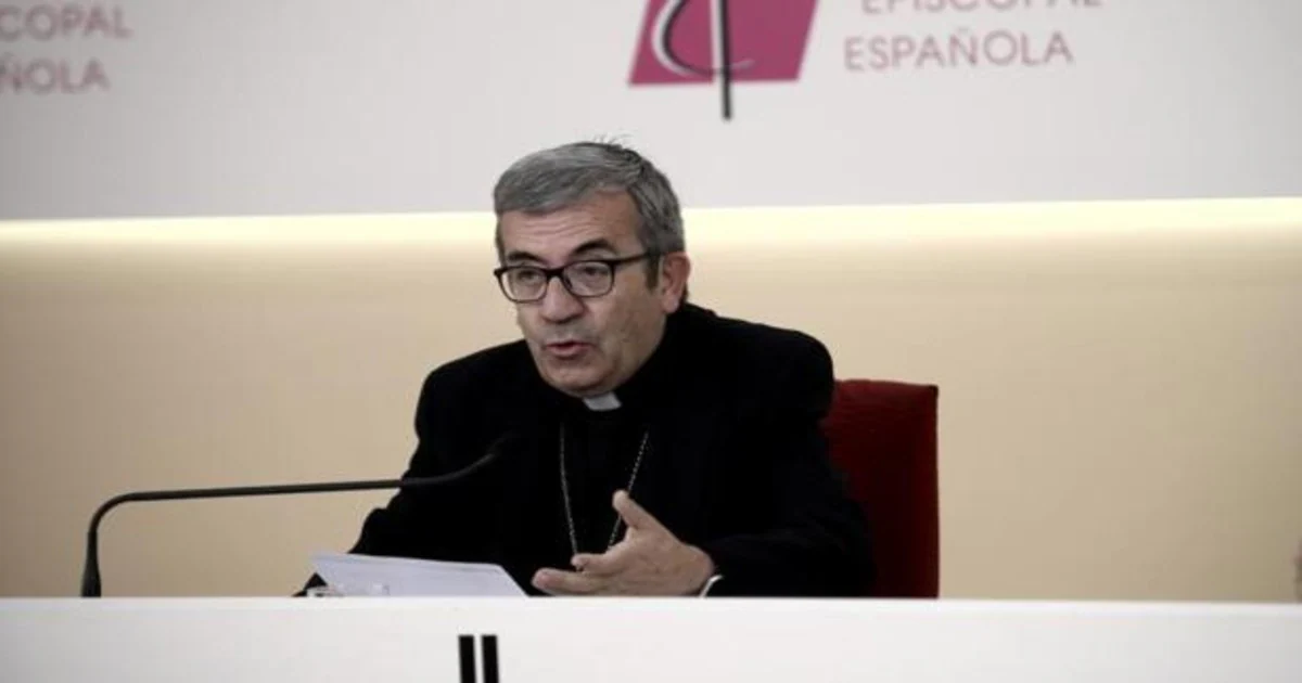 Luis Argüello este miéroles en la rueda de prensa presencial y telemática de la Conferncia Episcopal