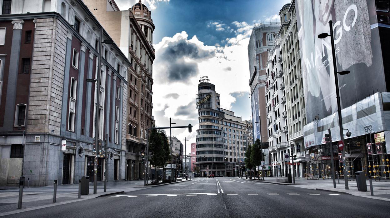 Madrid, vacío durante el estado de alarma