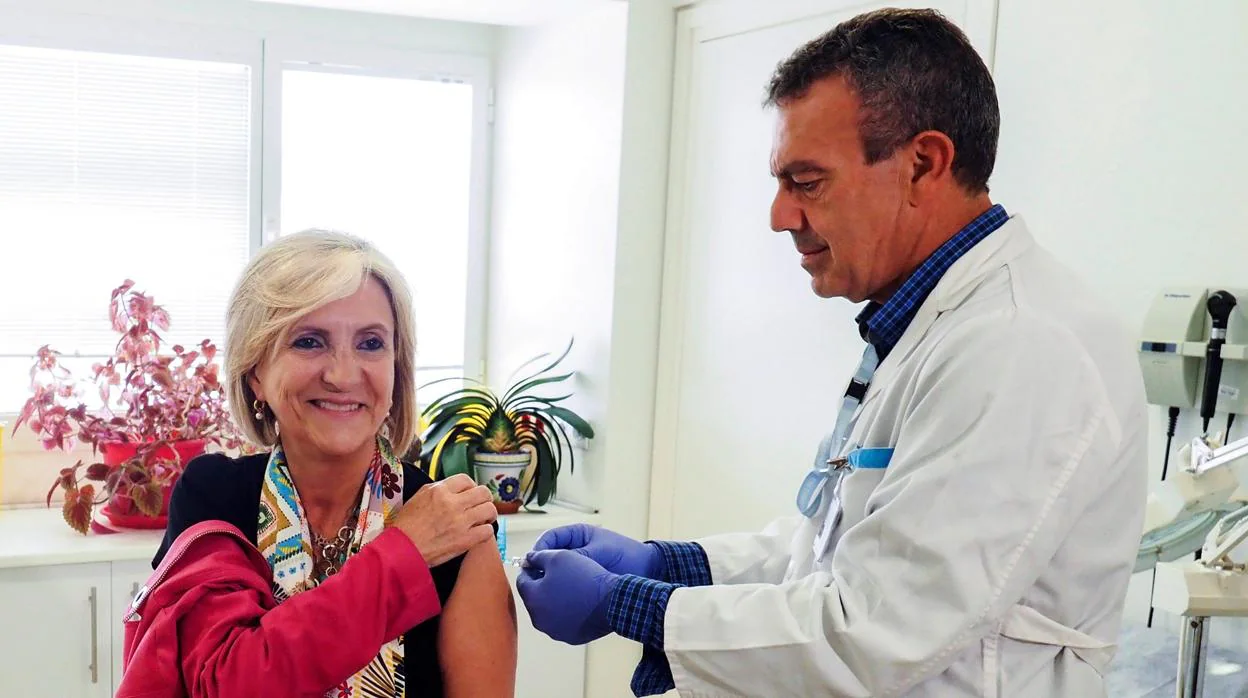 Imagen de archivo del inicio de la campaña de vacunación de la gripe 2019-2020