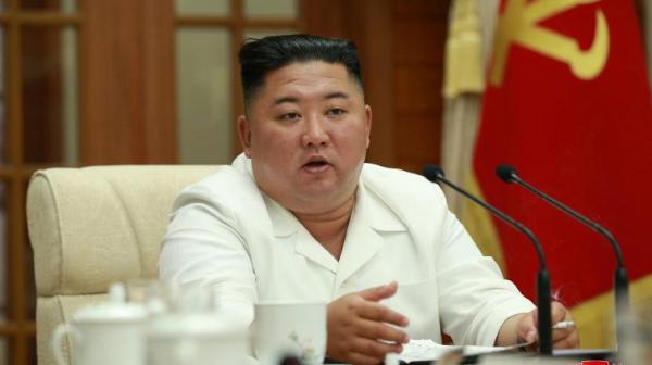 El líder norcoreano, Kim Jong-un, durante una reunión con el Comité del Partido de los Trabajadores