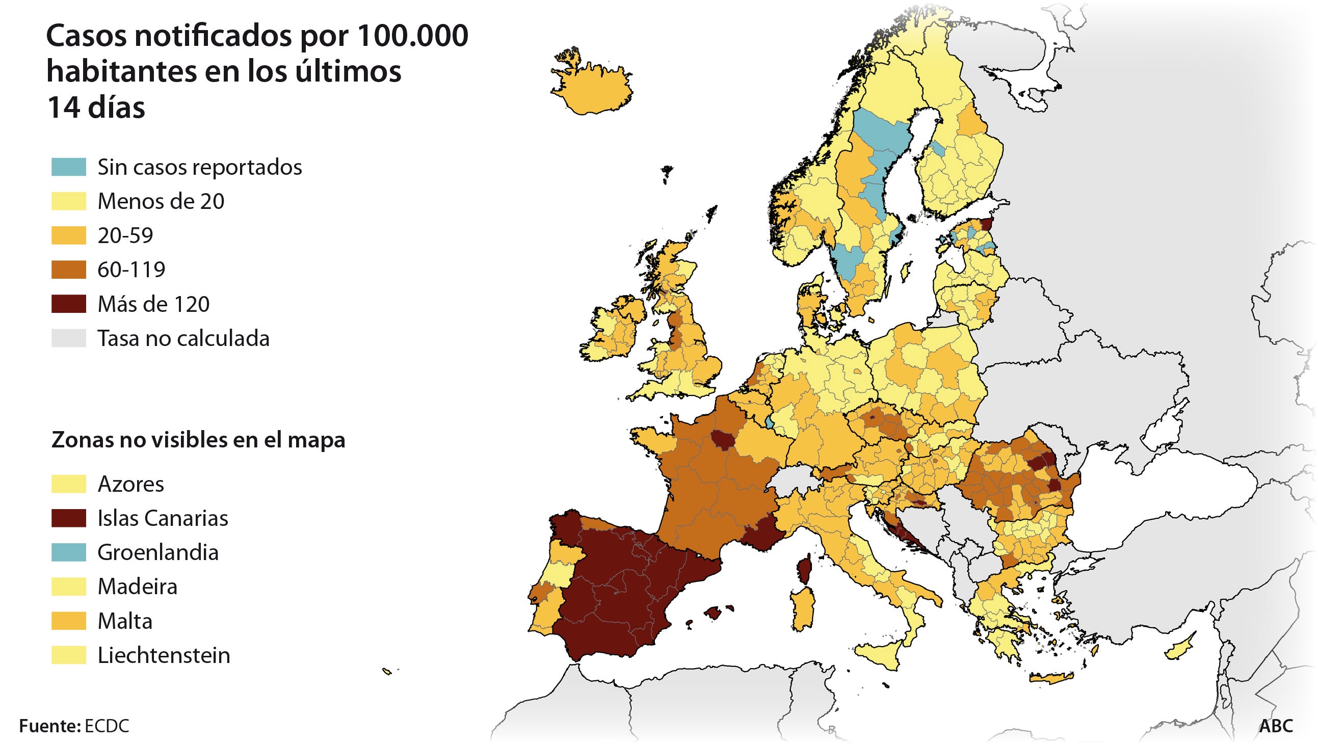 Madrid, la región con los peores datos de la UE