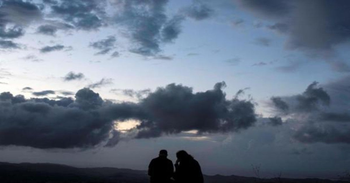 Nubes de tormenta en la costa norte de Menorca