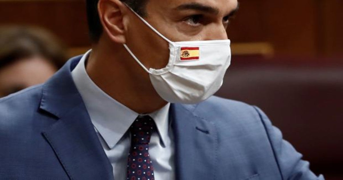 El presidente del Gobierno, Pedro Sánchez, durante la sesión de control al Ejecutivo este miércoles