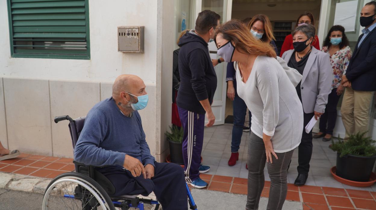 La presidenta balear, Francina Armengol, visitó ayer Menorca