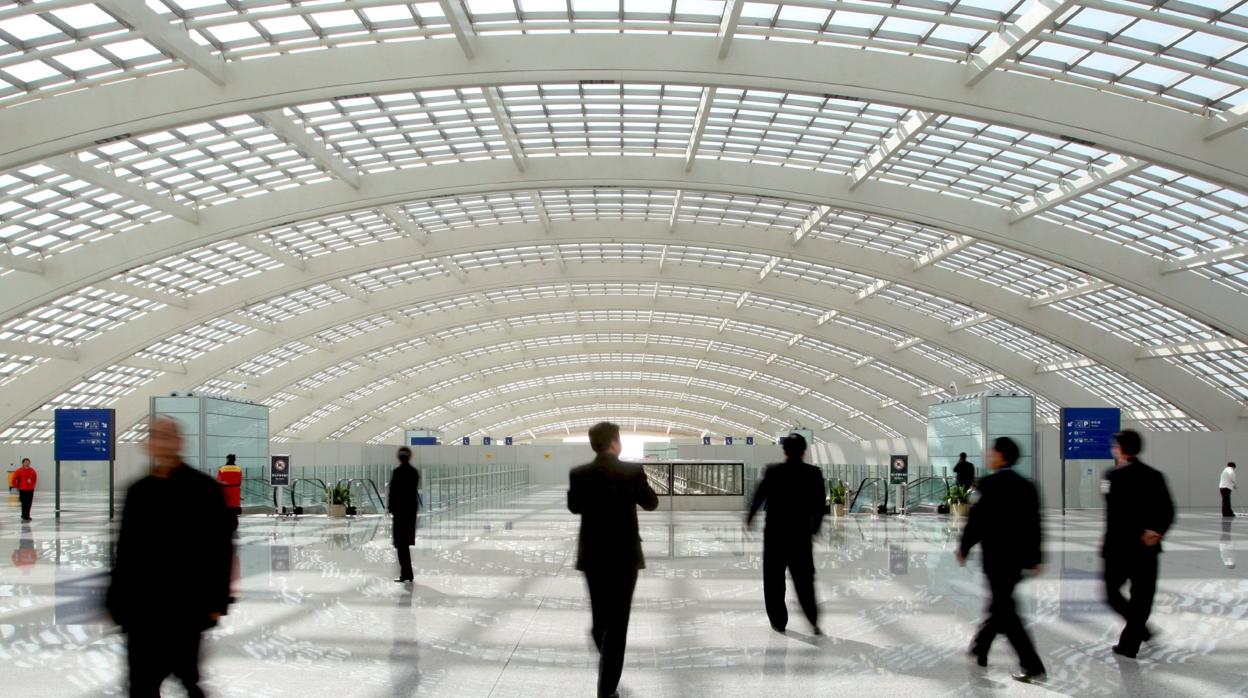 Imagen de una terminal en el aeropuerto de Pekín