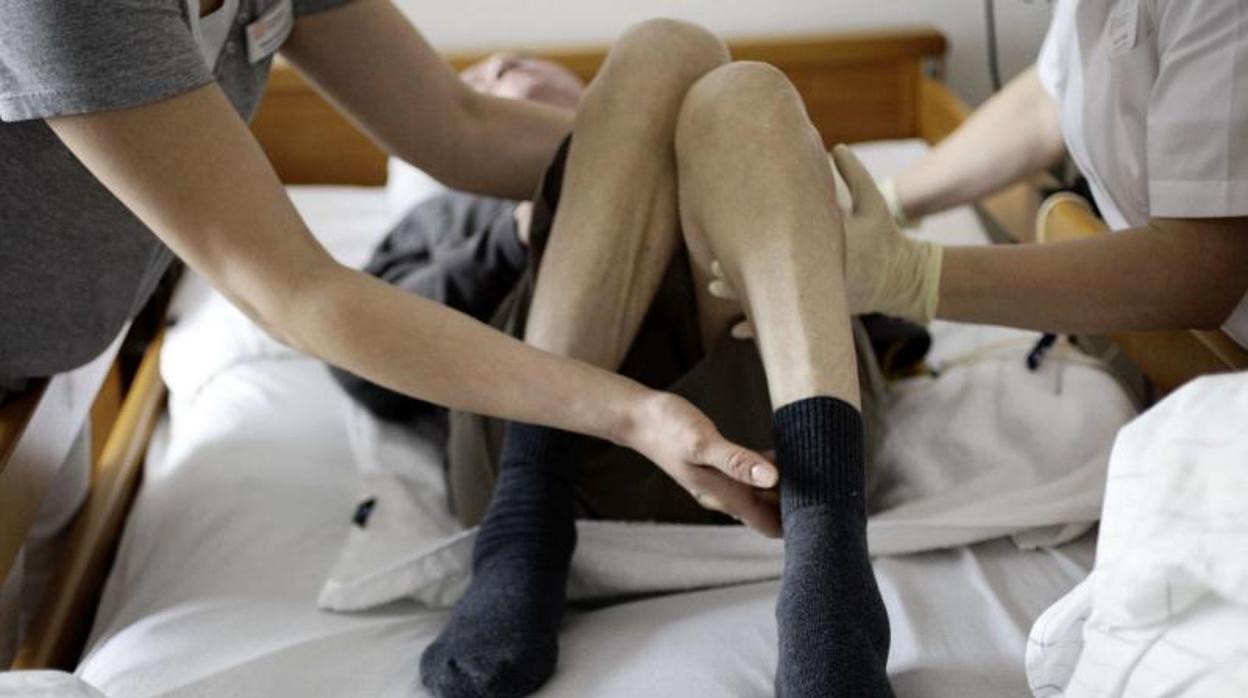 Un paciente recibe cuidados paliativos