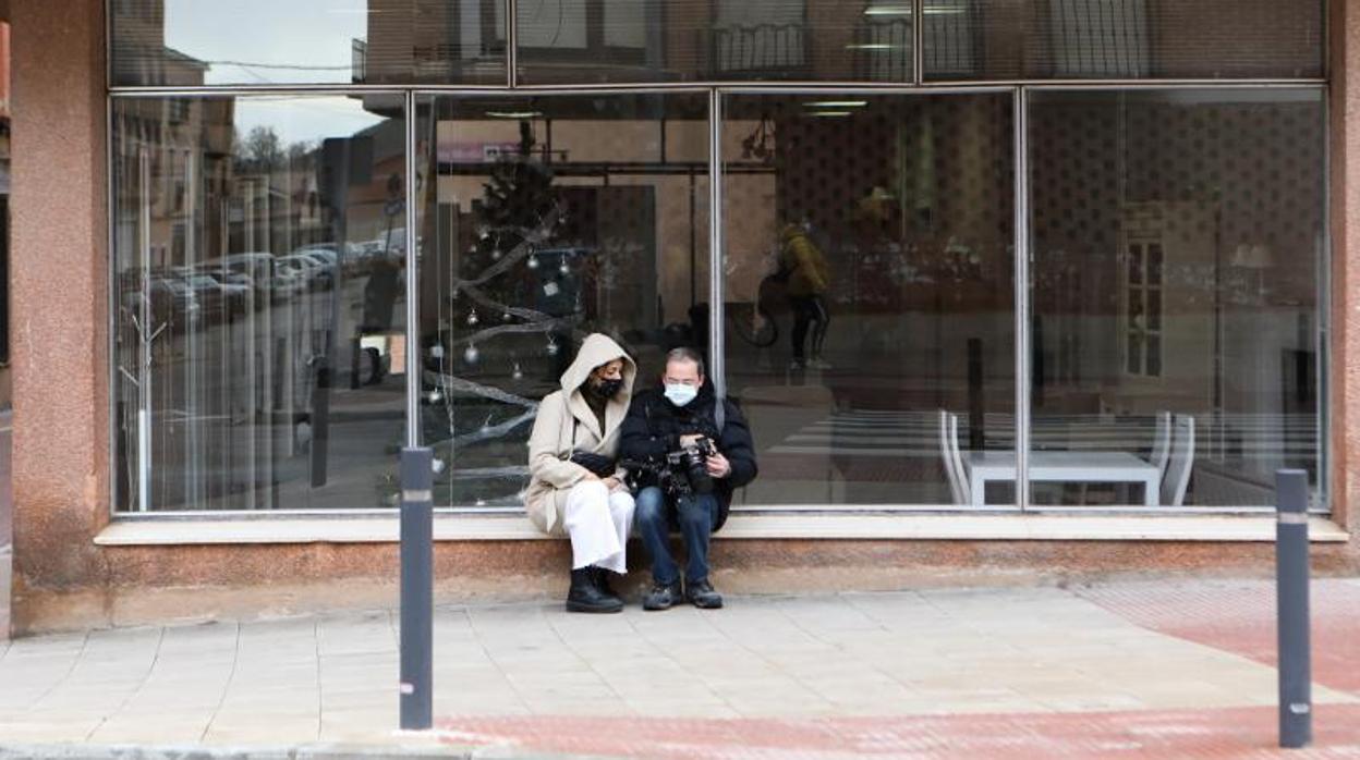 Ambiente en las calles el día del comienzo del invierno, en la localidad de Molina de Aragón, Guadalajara, Castilla-La Mancha