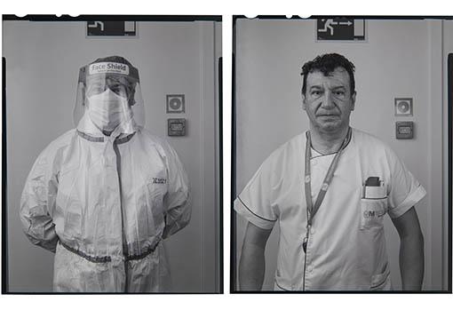 Juan Ángel Moreno, celador del Hospital Universitario de Alcorcón