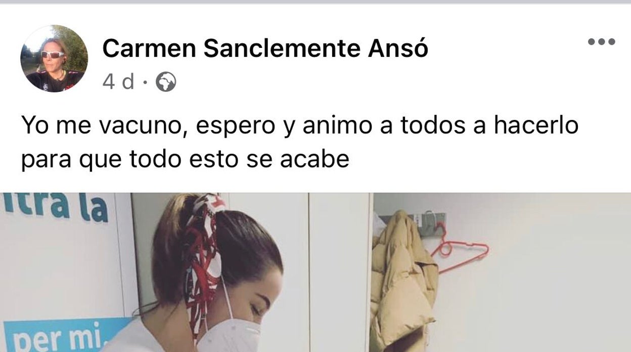 La directora Médica del Hospital Son Espases, entre otros, se vacunó la semana pasada