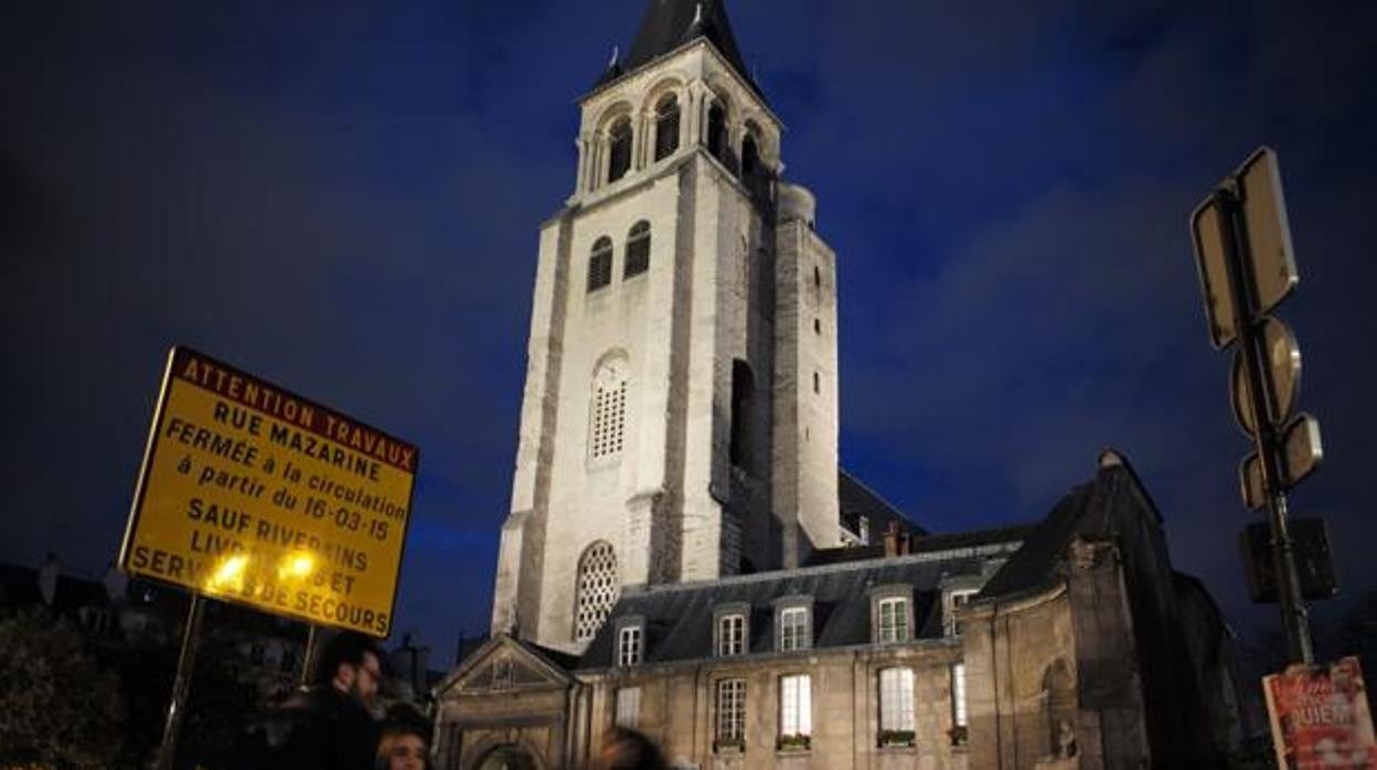 Imagen de archivo de una iglesia en Francia