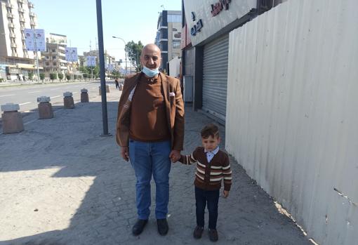 Bassem y su sobrino Ilsa