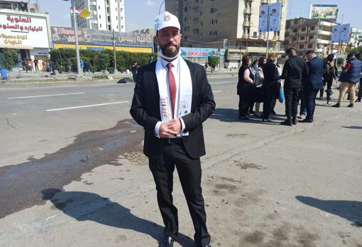 Fahed llega a la iglesia