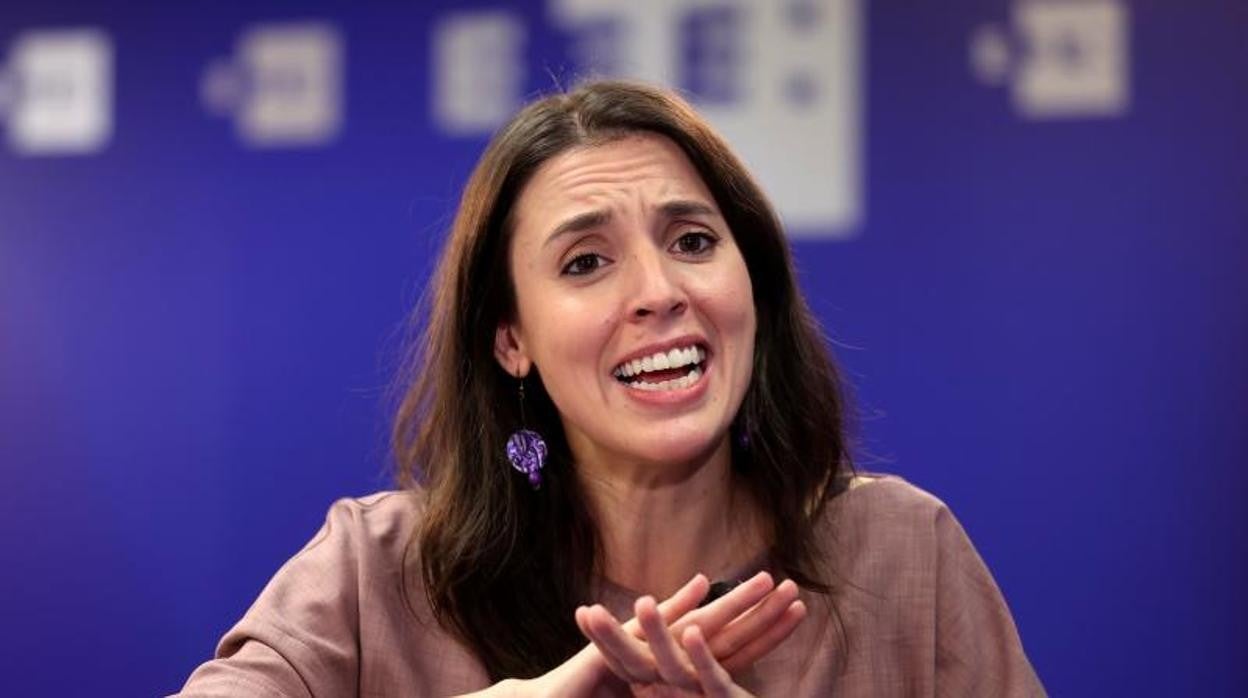 La ministra de Igualdad, Irene Montero