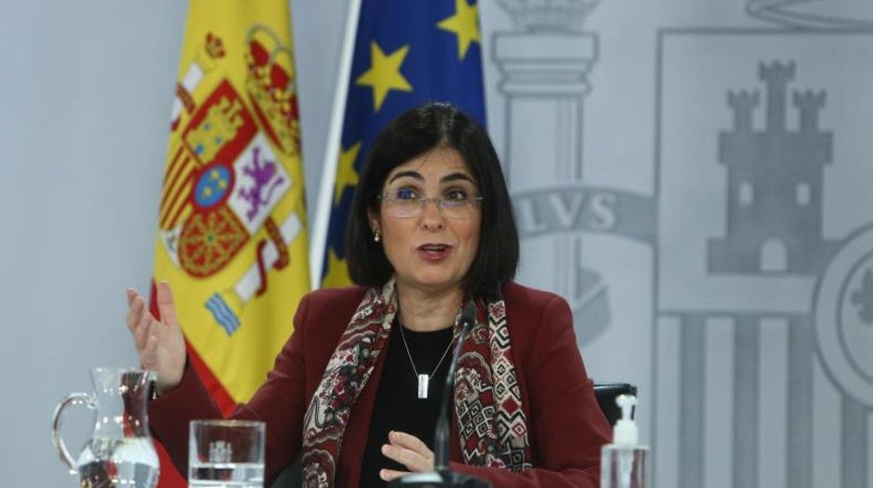 La ministra de Sanidad, Carolina Darias