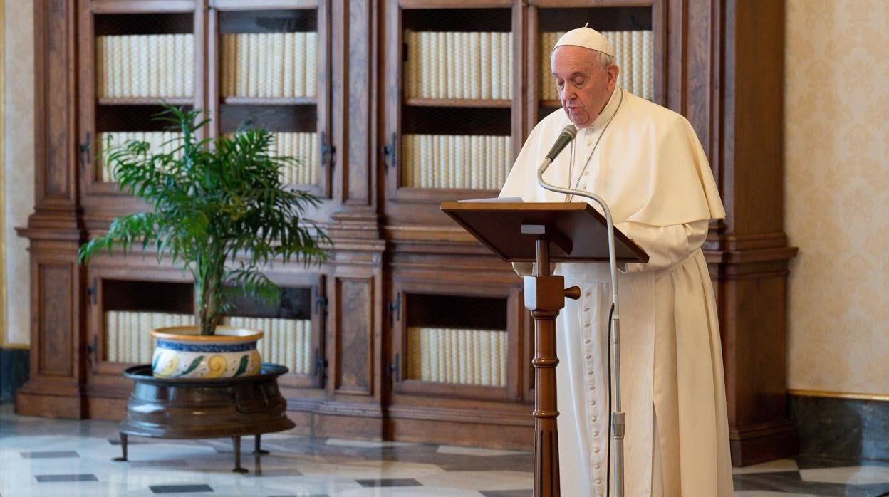 El Papa Francisco, la semana pasada en una estancia del vaticano