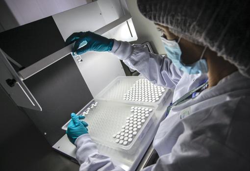 Laboratorio de Insud Pharma, en Azqueca de Henares (Guadalajara) que se encarga del llenado y empaquetado de la vacuna de AstraZeneca