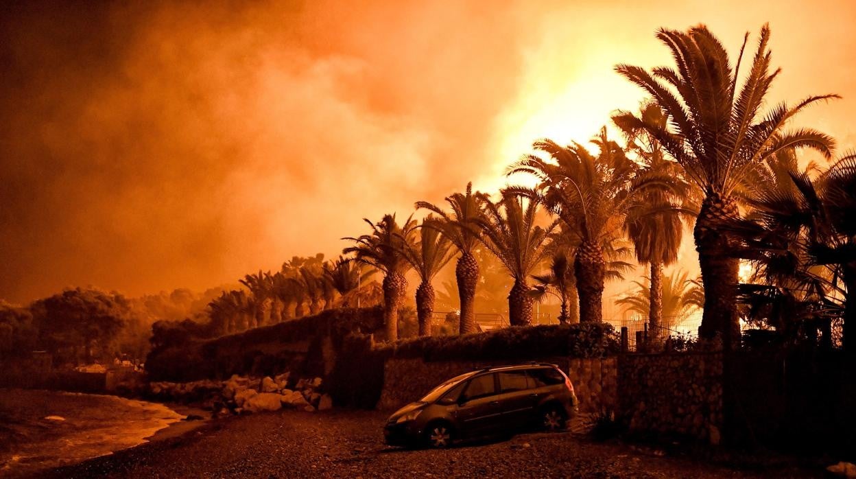 Incendio en Grecia