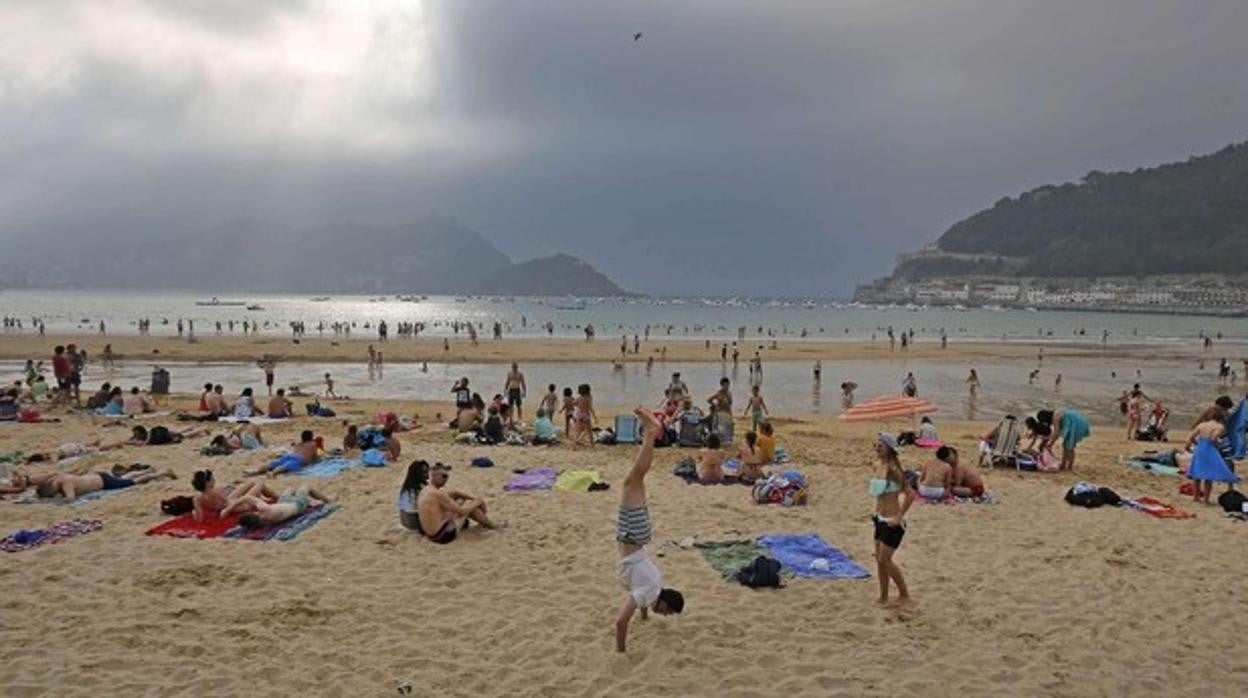 Playa de La Concha en San Sebastián