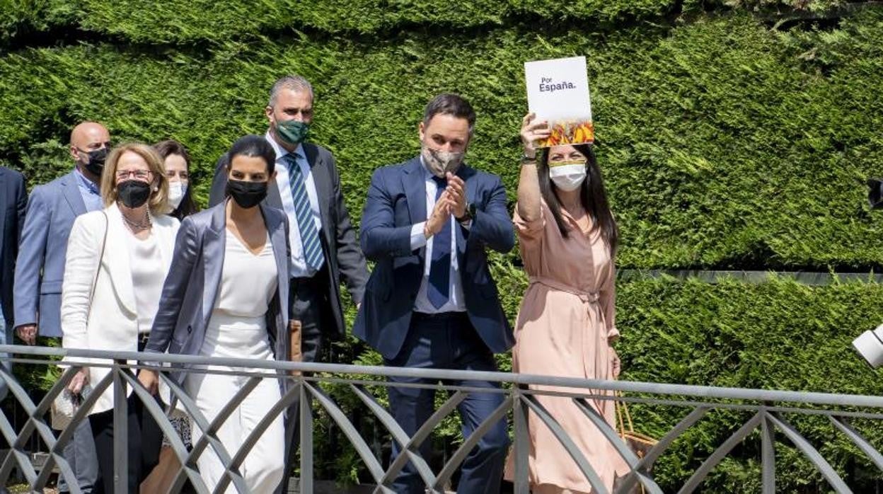 El líder de Vox Santiago Abascal este miércoles en el Tribunal Constitucional