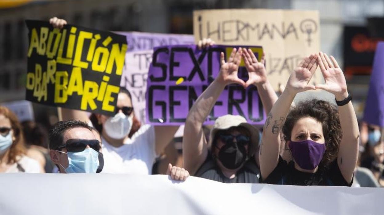 La protesta recorrió el centro de Madrid