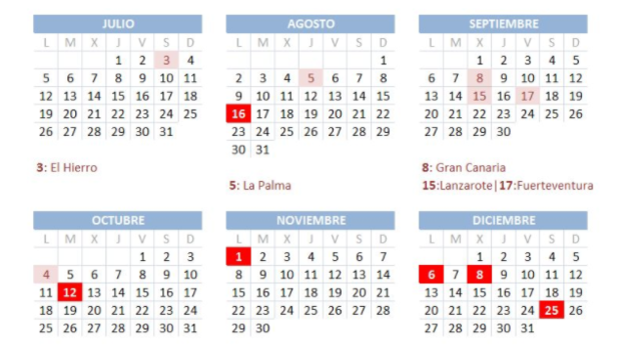 Calendario laboral: ¿dónde es festivo el lunes 16 de agosto?