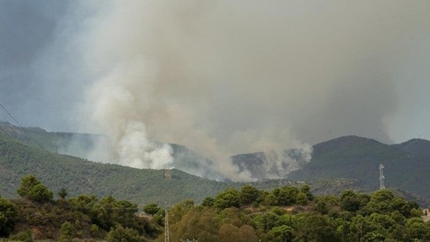 Incendio de Sierra Bermeja, en Málaga