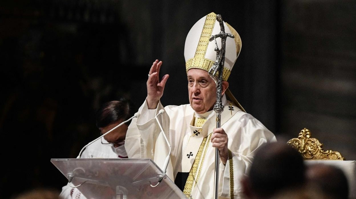 El Papa Francisco durante la misa de este jueves