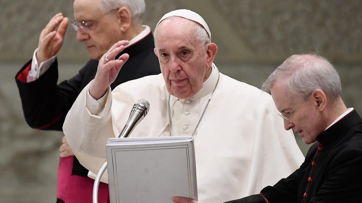 El Papa Francisco durante la audiencia general de este miércoles