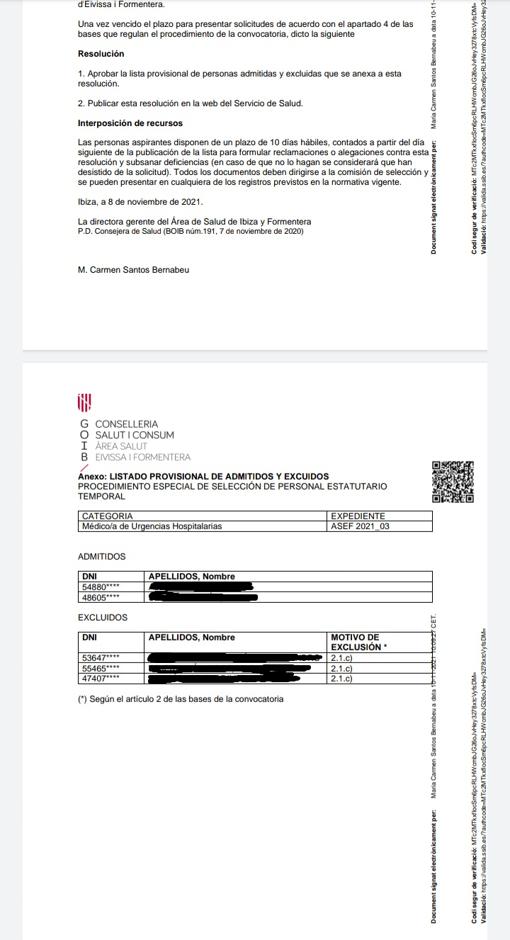 Baleares convoca siete plazas de médico y excluye por el catalán a tres de los cinco aspirantes