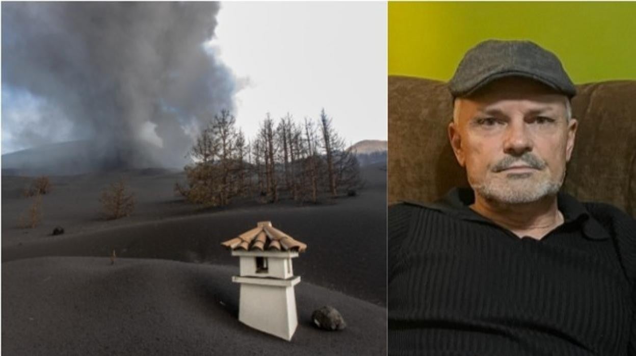 La casa de Vicente Leal Jerónimo, bajo la lava y a escasos metros del volcán