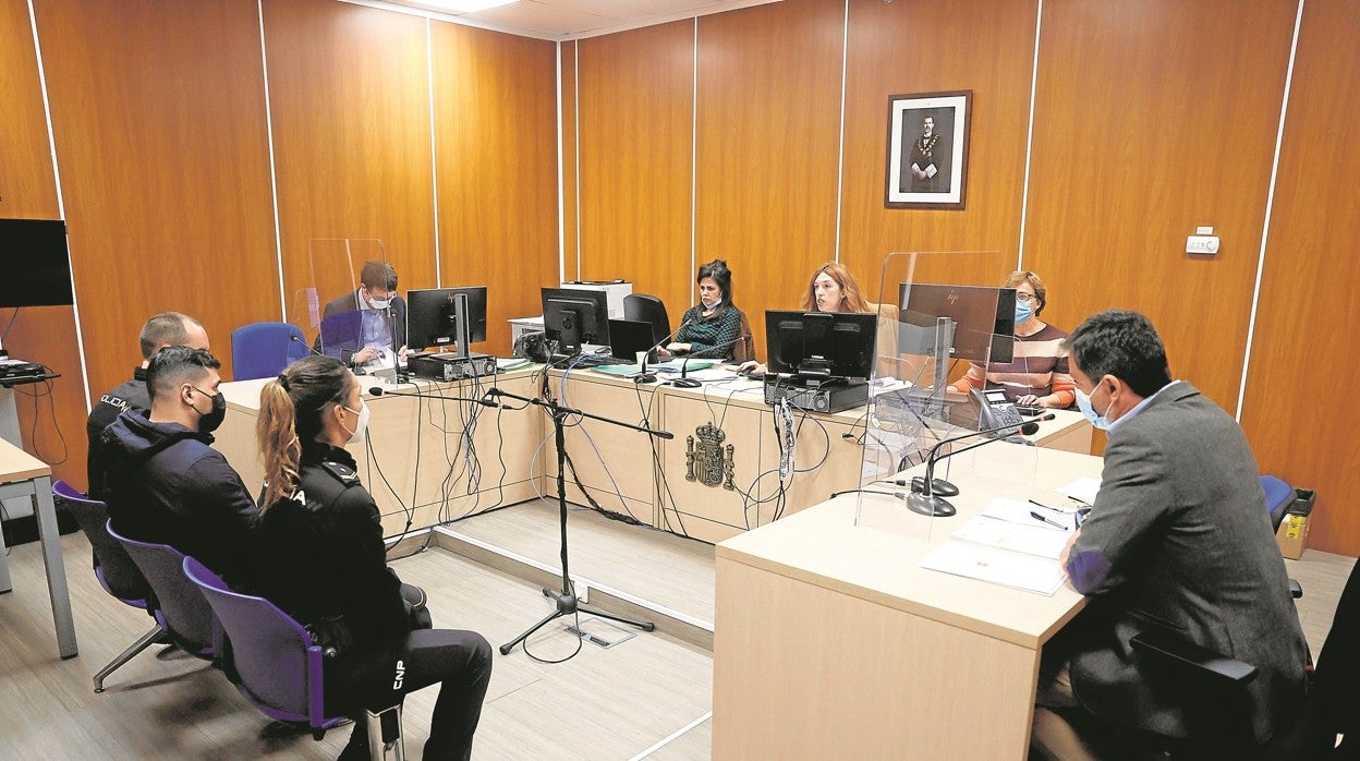 Imagen de un juicio por violencia de género en un juzgado de Madrid