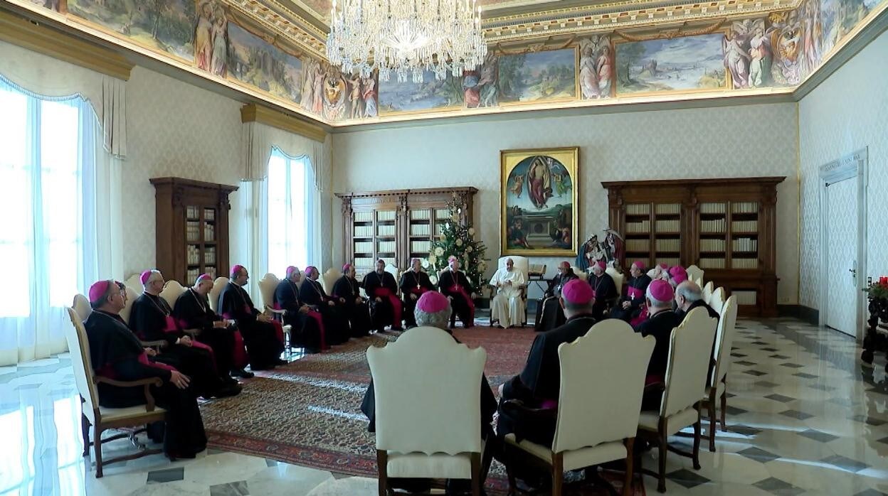 El primer grupo de obispos españoles en visita ad limina