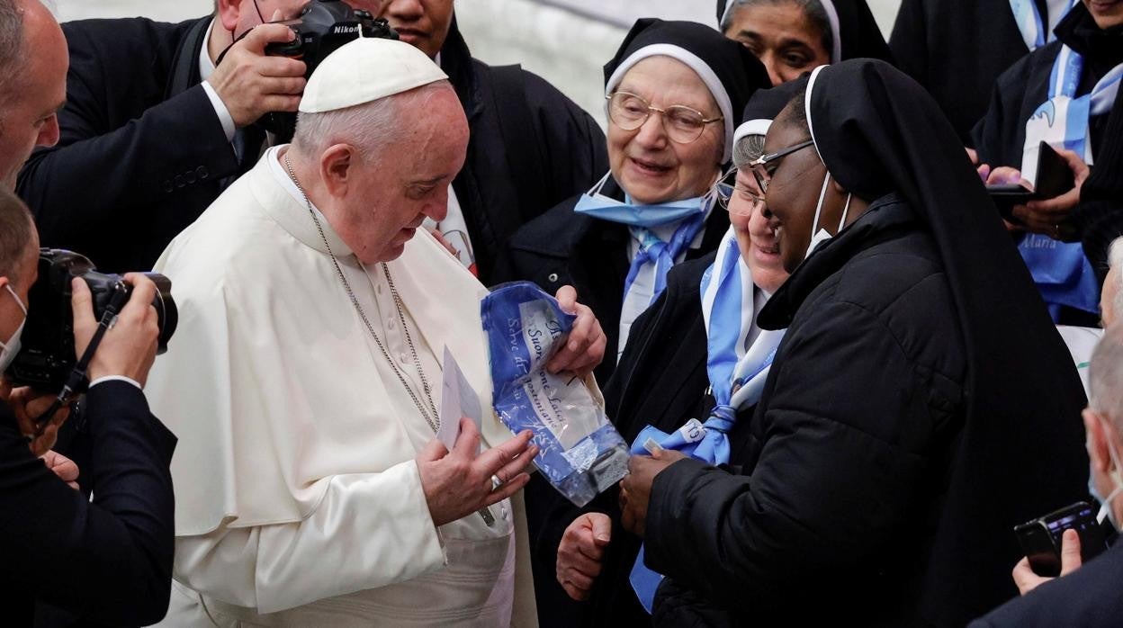 El Papa, en la audiencia de los miércoles, esta misma mañana