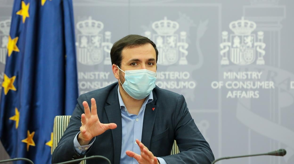 El ministro de Consumo, Alberto Garzón