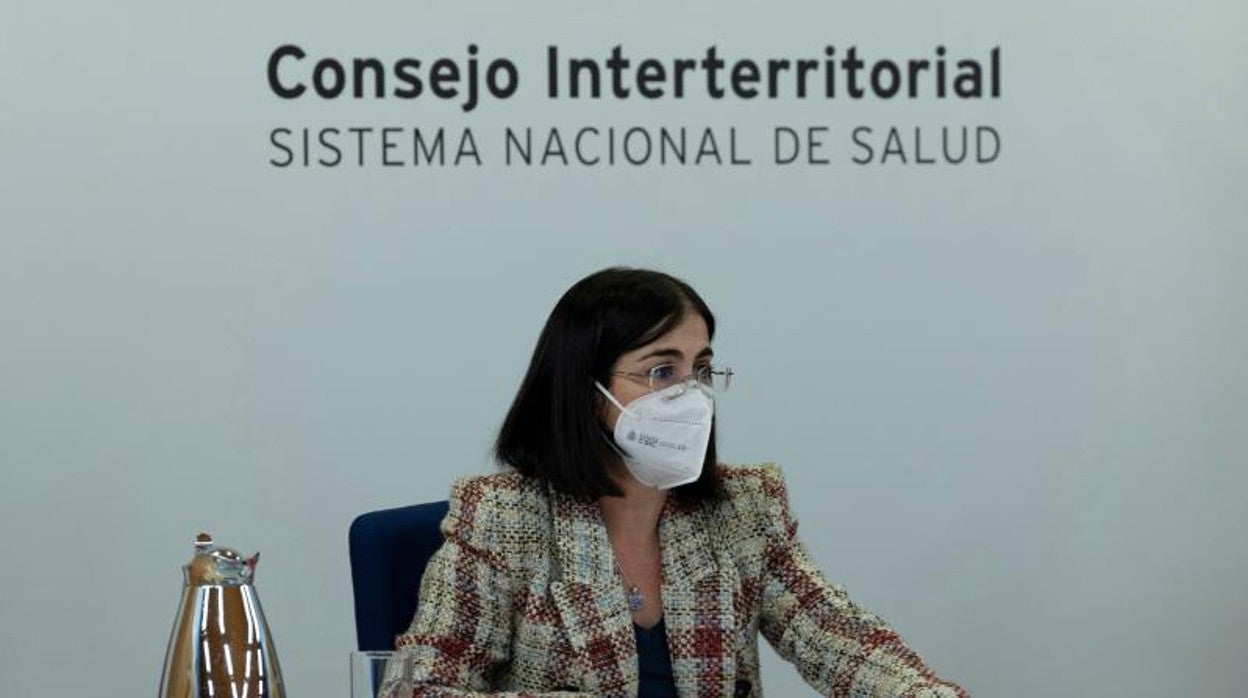 La ministra de Sanidad, Carolina Darias, este miércoles