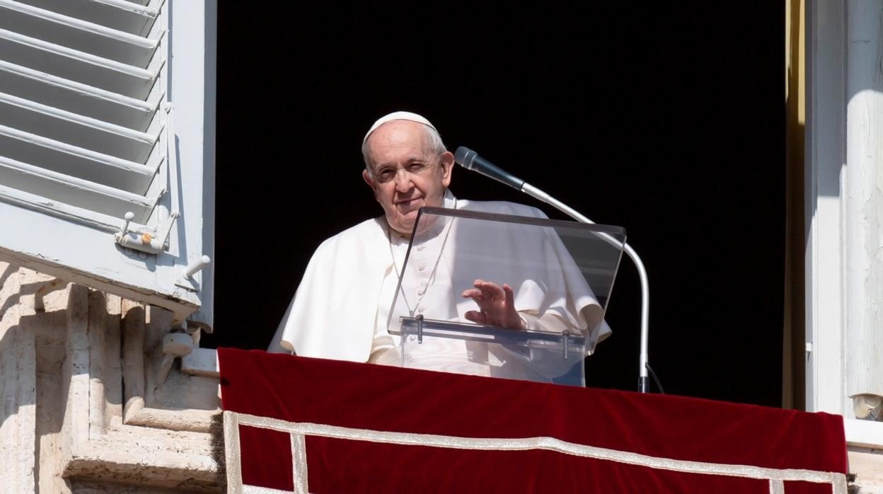 El Papa Francisco durante el Ángelus de este domingo