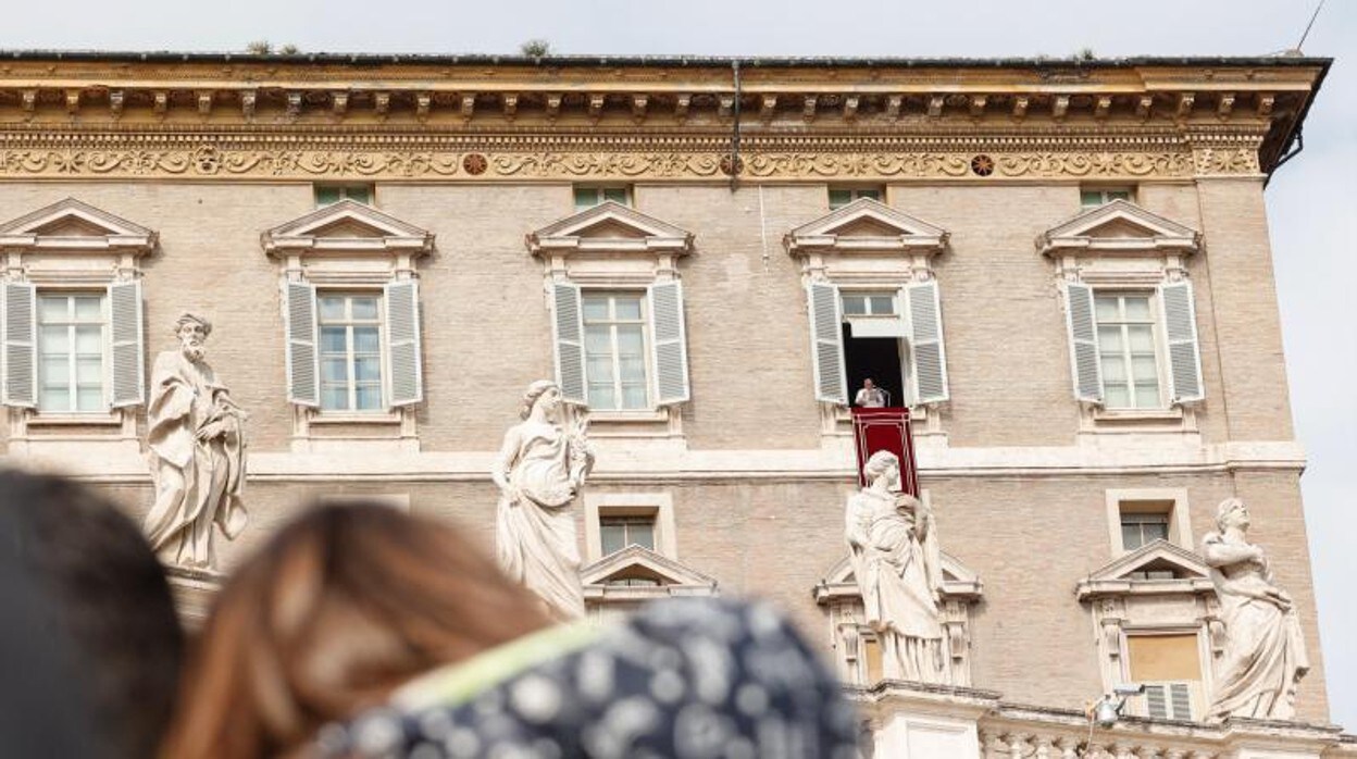 El Papa Francisco el pasado domingo durante el Angeluz