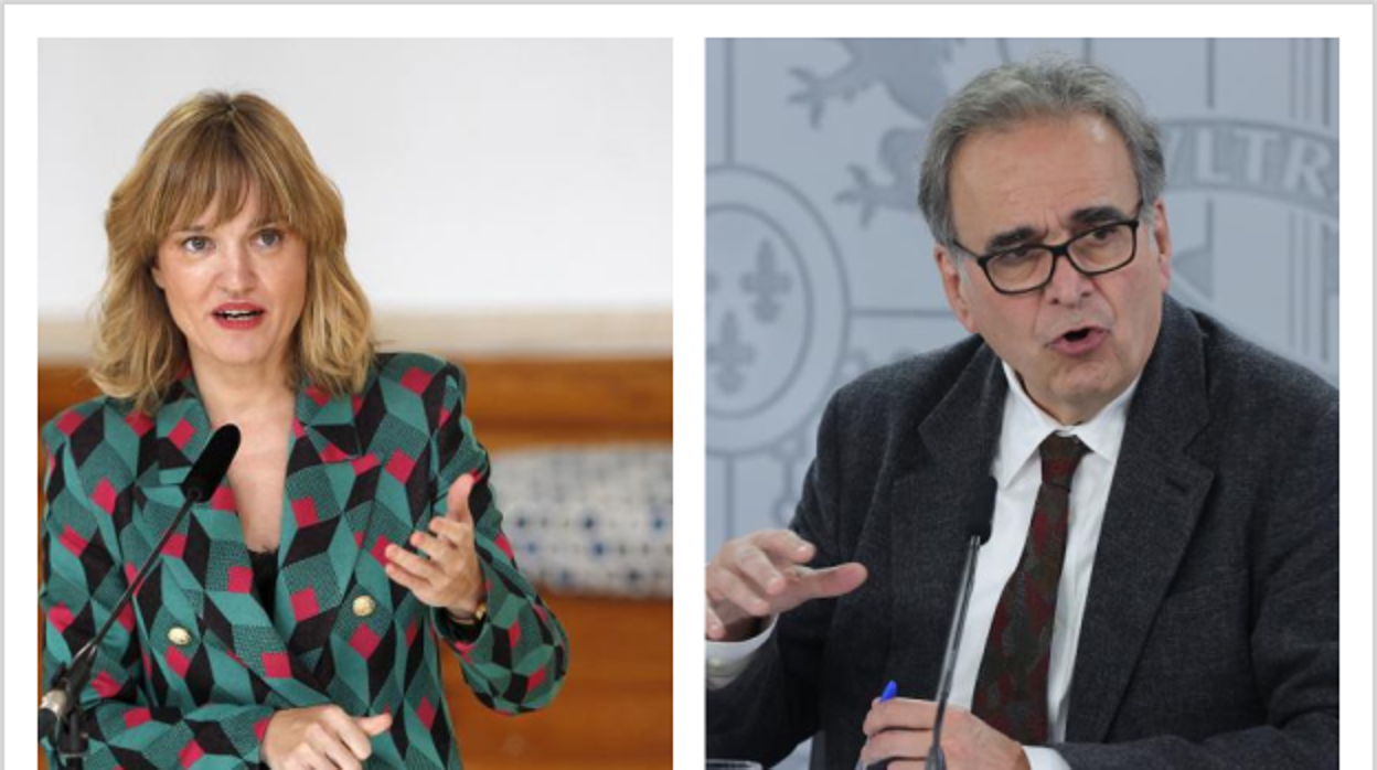 La ministra de Educación, Pilar Alegría y el de Universidades, Joan Subirats