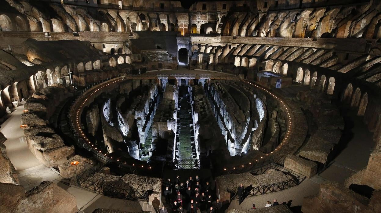 El Via Crucis prepandemia, en el Coliseo