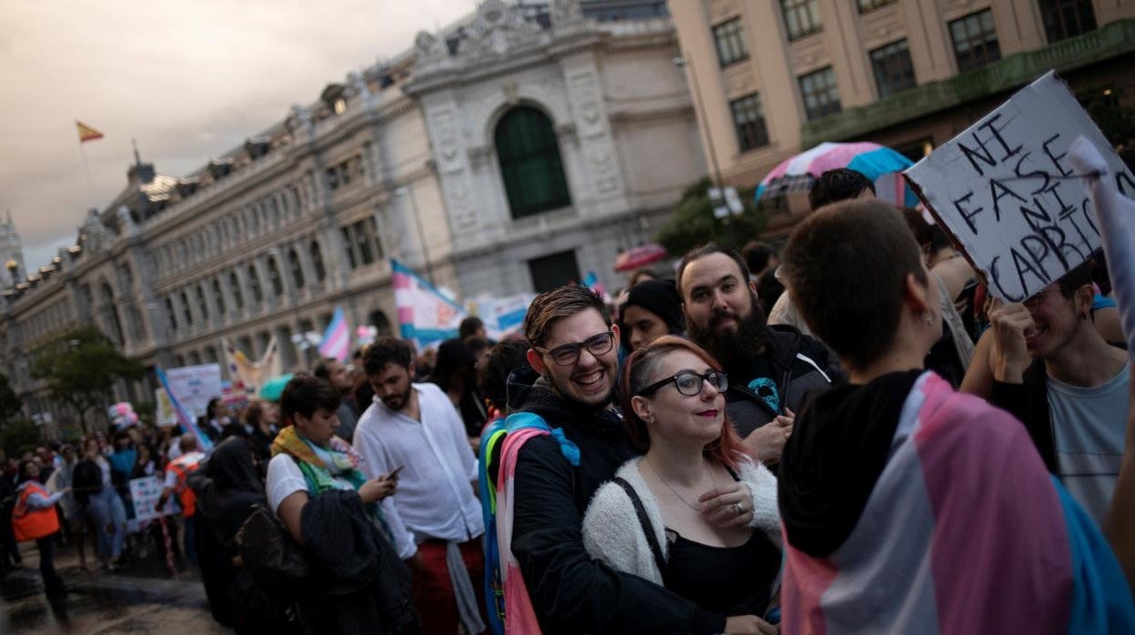 Manifestación poir la autodeterminación de género