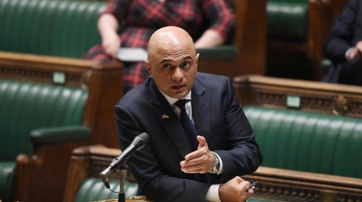 Un momento de la intervención del ministro de Salud británico,