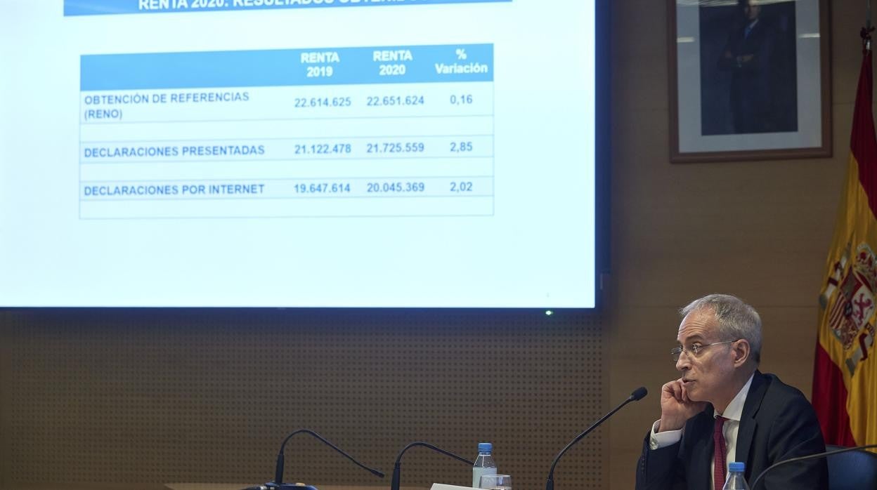 Presentación de la campaña de la renta, desde ayer en vigor, para 2'021