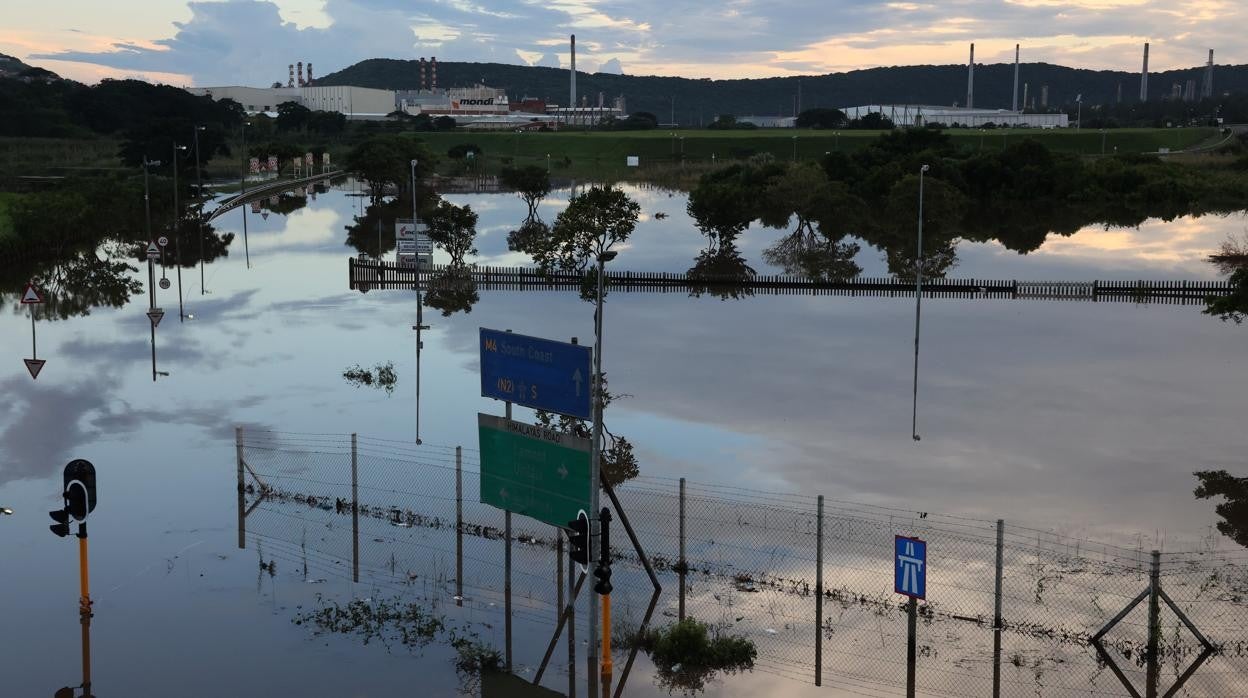 Inundaciones en Sudáfrica