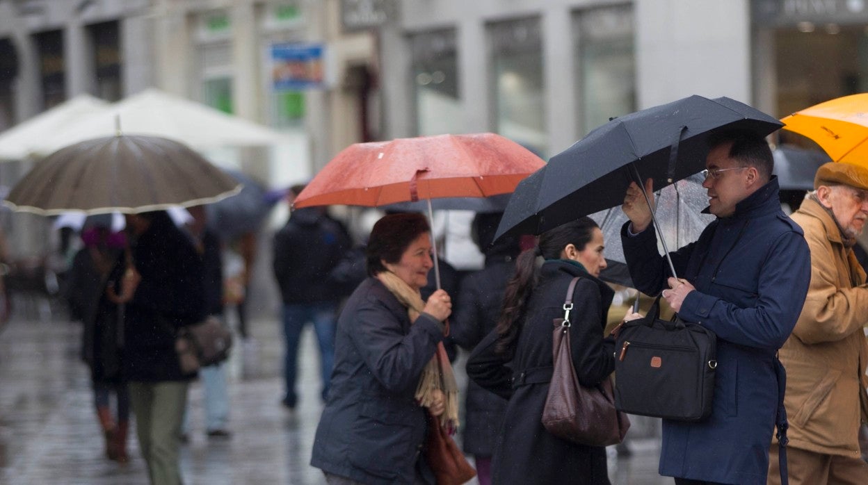 Lluvia en Madrid